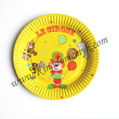 7 inch Paper Plates Clown Style