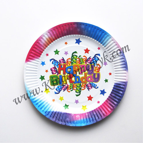 7 inch Happy Birthday Paper Plates