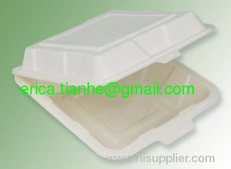 THH-02 biodegradable one com container ,lunch box