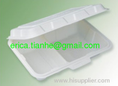 THH-04 biodegradable two coms container ,lunch box