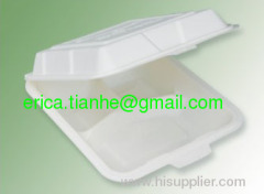 THH-05 biodegradable three coms container ,lunch box