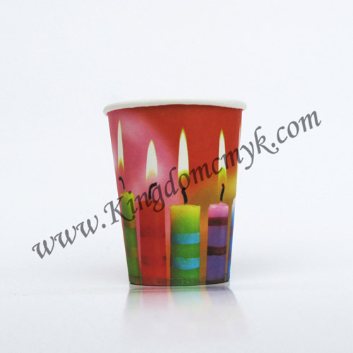 Candle Picture Birthday Paper Cups
