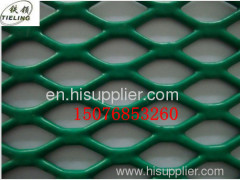 green coated expanded metal meshes