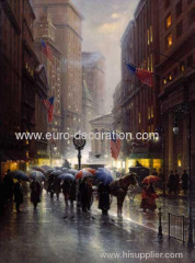 Street Landscape Oil Painting