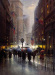 Street Landscape Oil Painting On Canvas