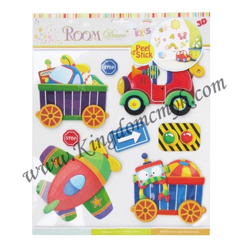 Cartoon Car Wall Stickers for Kids