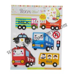 Kinds of Bus Paper Wall Stickers