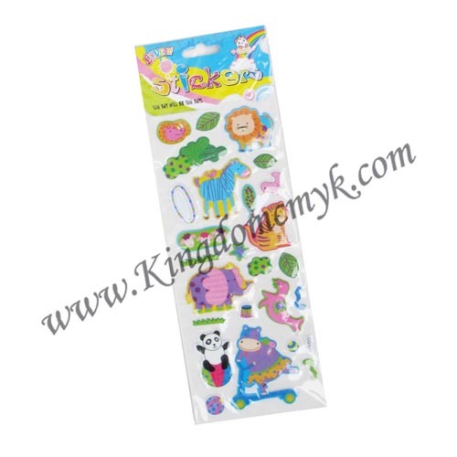 Small Size Wild Animal Puffy Stickers