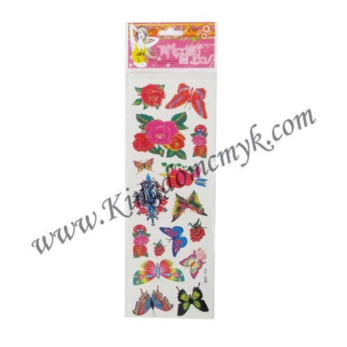 Butterfly and Flower Tattoo Stickers