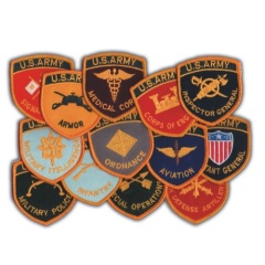 US Army Machine Embroidered Patches