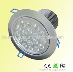 high power good 18w brightness LED downlight / ceiling light