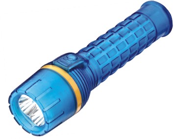 Rubber LED flashlight