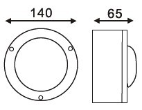 Dia.140 led bulkhead lamp