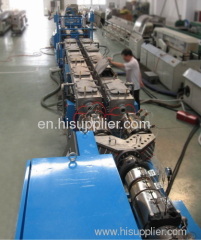 Dual pipe exrrusion line