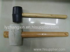 rubber hammer with wooden handle