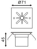 stainless steel 9 led bulkhead