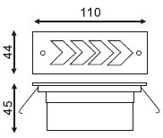 IP54 stainless steel led bulkhead