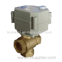 3 way vertical T type 1/2 inches motorized power water ball valve