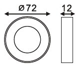 Dia.72 led bulkhead