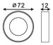 IP54 Dia.72 led bulkhead