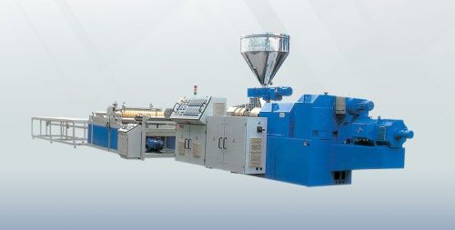 pvc wavy plate and trapezia-shaped extrusion machine