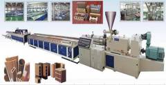 wood plastic profile making line