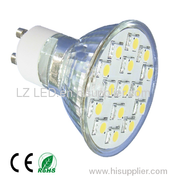 15 leds SMD round bulb