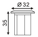 IP68 Led under ground light