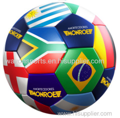 PU / PVC leather Machine stitch Promotion soccer ball / rubber football