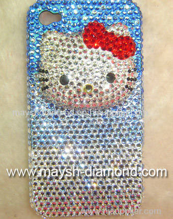 Hello kitty swarovski iphone 4 coverpurple