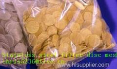 100 mesh stainless steel filter disc mesh