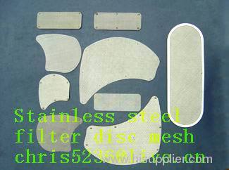 Filter disc wire mesh --stainless steel 302/304/310/316/316L