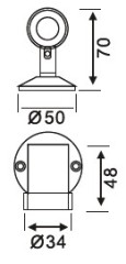 1x1W Led garden Light