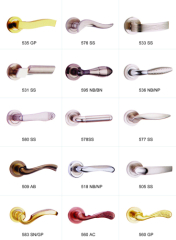 Door Lock Handle of Different Coating