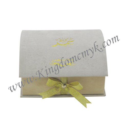 Book Shape Flocked Gift Packagings