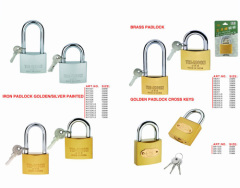 Iron Padlock Golden/Silver Plated