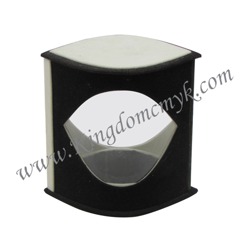 Flocked Gift Boxes with PVC Window