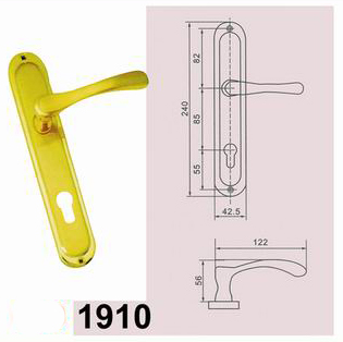 Door Lock Plate Golden Color