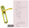 Door Lock Plate Golden+Satin Nickel