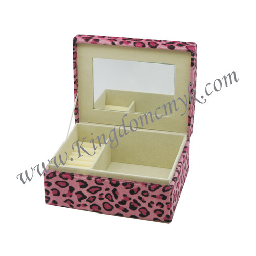 Pantherine Flocked Make up Case