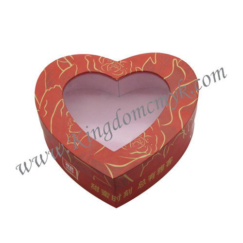 Heart Gift Packaging with PVC Window