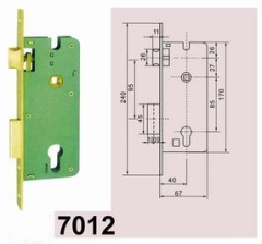 Paint Spray Door Lock Body