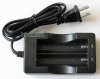Li-ion Cell Battery Charger double slots with Power Supply for 18650 Battery Cell