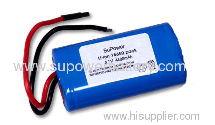 Lithium Li-Ion 18650 3.7V 4400mAh Battery Pack L18650-2200 with PCB