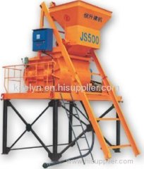 twin horizontal shafts concrete mixer