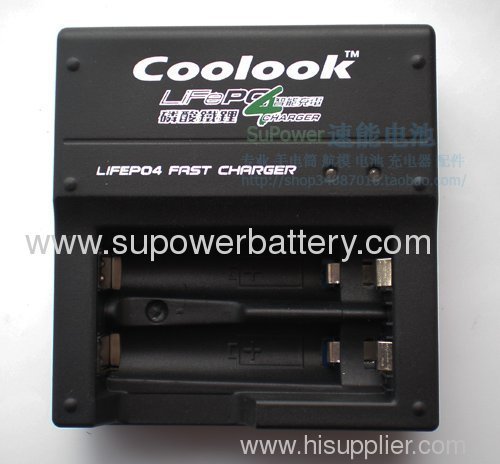 14500 / AA Size battery 3.2V Double Slot LiFePo4 Li-ion Battery Cell Charger