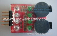 RC lipo Li-ion battery low voltage buzzer checker 7.4v ~ 14v (2s-4s) Double buzzer battery monitor