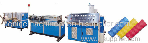 Corrugated pipe production line