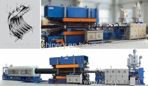 HDPE double wall corrugated pipe production line