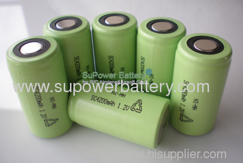 SC Rechargeable NIMH Power Battery Cell 1.2V 4200mAh